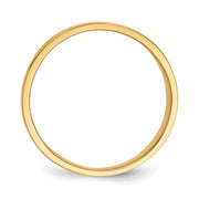 14K 15mm Flat-top Tapered Cigar Band Ring