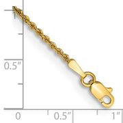 14k 1.50mm Regular Rope Chain