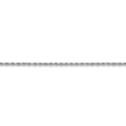 10k White Gold 1.75mm Diamond-cut Rope Chain