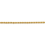 14k 2.75mm Diamond-cut Rope with Lobster Clasp Chain