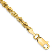14k 3mm D/C Rope with Lobster Clasp Chain
