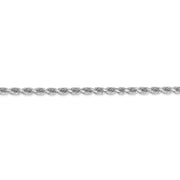 10k White Gold 3mm Diamond-cut Rope Chain