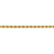 14k 3.5mm D/C Rope with Lobster Clasp Chain