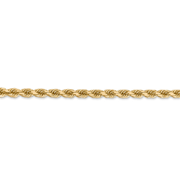 14k 4mm D/C Rope with Lobster Clasp Chain