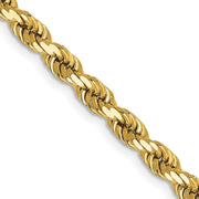 14k 4mm D/C Rope with Lobster Clasp Chain