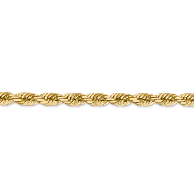 14k 5.5mm D/C Rope with Lobster Clasp Chain