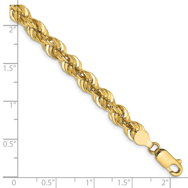 14k 6mm Regular Rope Chain