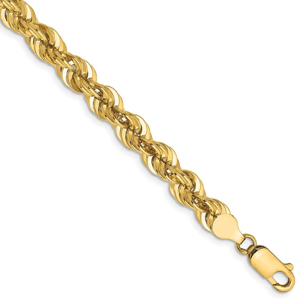 14k 6mm Regular Rope Chain