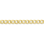 10k 5.25mm Semi-Solid Curb Link Chain