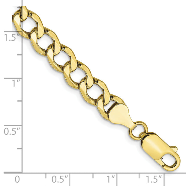 10k 6.5mm Semi-Solid Curb Link Chain