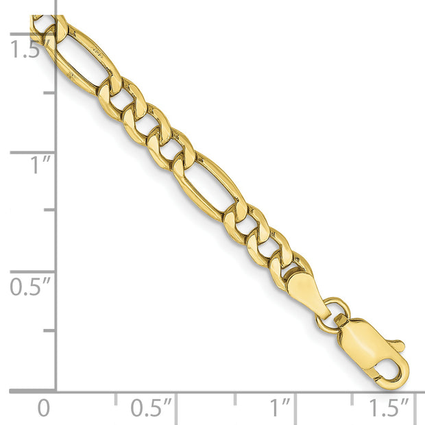 10k 4.2mm Semi-Solid Figaro Chain
