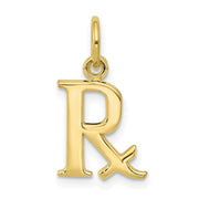 10k Prescription Symbol RX Charm