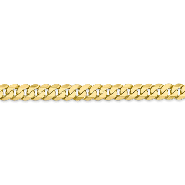 10k 6.25mm Flat Beveled Curb Chain
