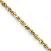 10k 1.5mm Diamond-cut Rope Chain