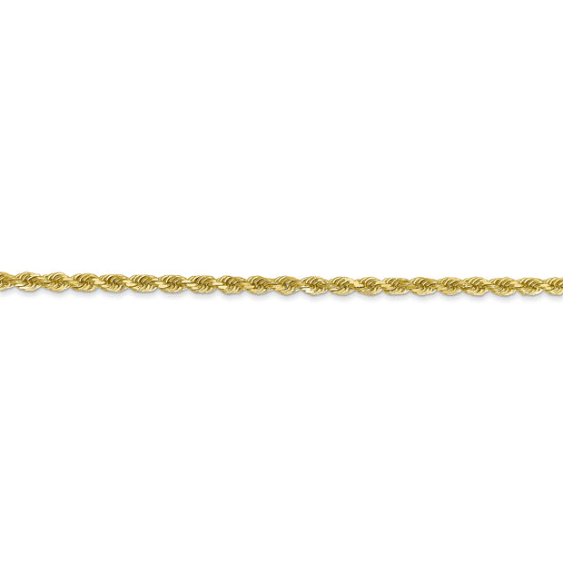 10k 2.25mm Diamond-cut Rope Chain