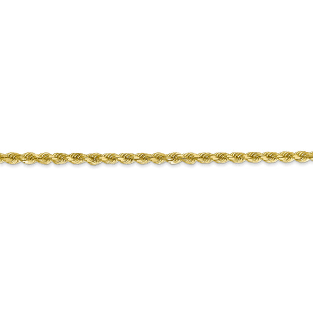 10k 2.75mm Diamond-cut Rope Chain