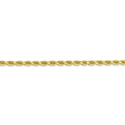 10k 3mm Diamond-cut Rope Chain