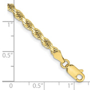 10k 3.25mm Diamond-cut Rope Chain
