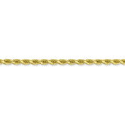 10k 3.5mm Diamond-cut Rope Chain
