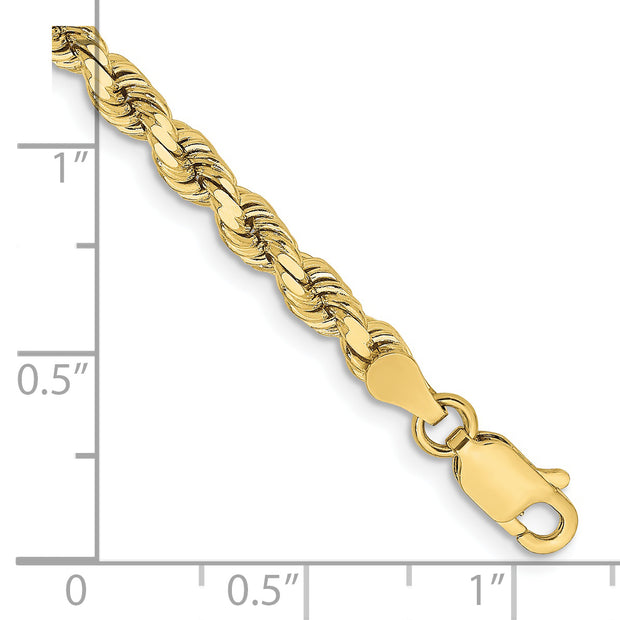 10k 3.75mm Diamond-cut Rope Chain