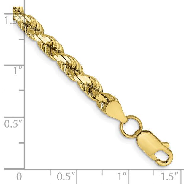 10k 4.5mm Diamond-Cut Rope Chain