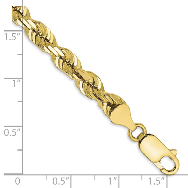 10k 5.5mm Diamond-cut Rope Chain