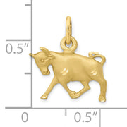 10k Taurus Zodiac Charm