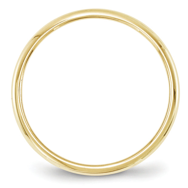 10KY 2mm Half Round Band Size 6
