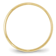 10KY 2mm Lightweight Half Round Band