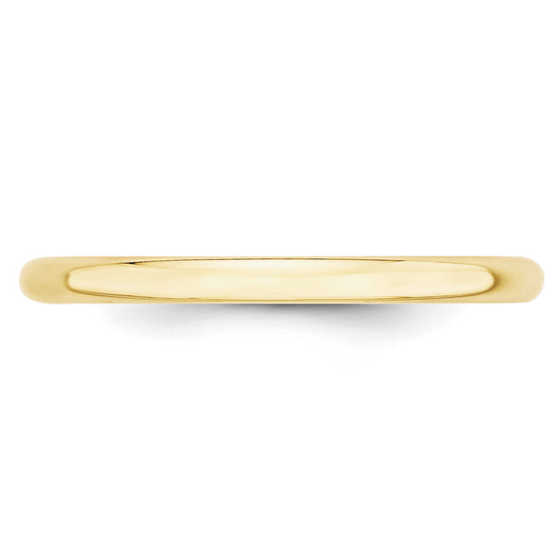 10KY 2mm Lightweight Half Round Band