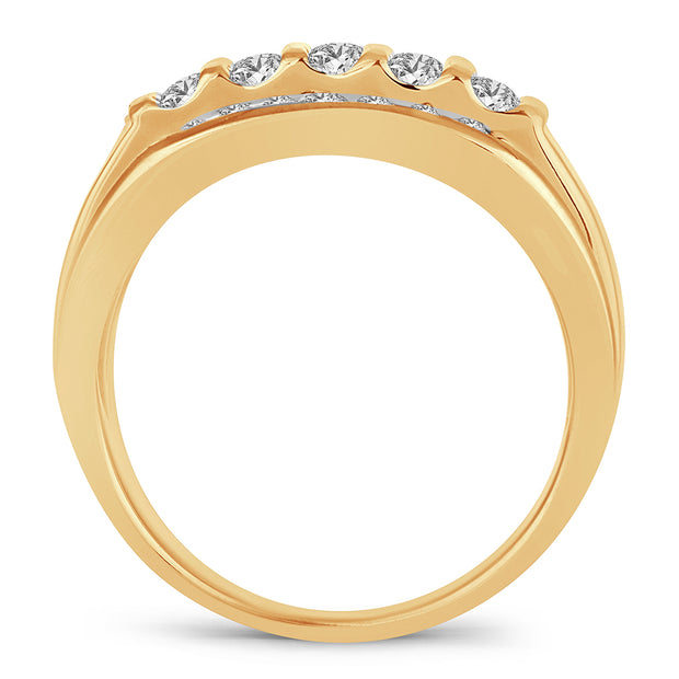 14K  1.00CT DIAMOND MENS RING