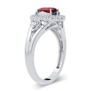 14K 0.10CT Diamond Ruby Ring