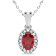 14K 0.05CT Diamond Pendant