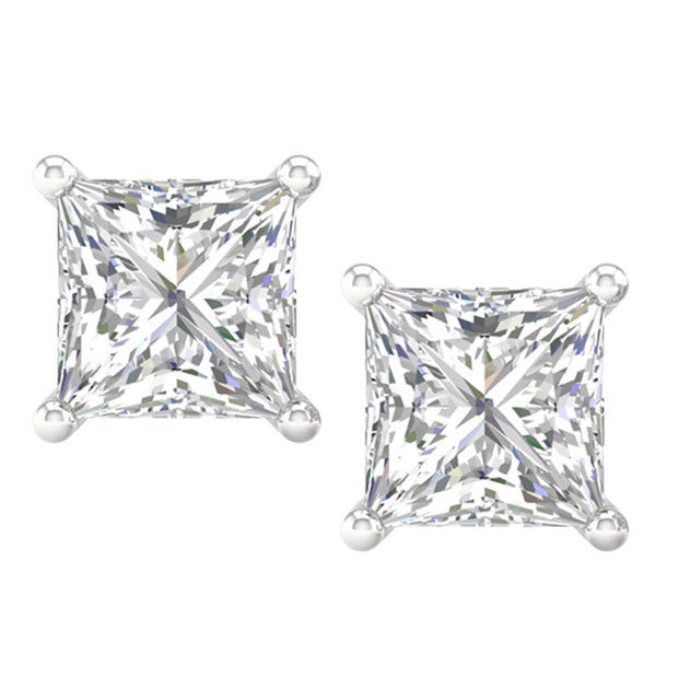 14K 1.00CT Certified Lab Grown Diamond Earrings ( IGI Certified )