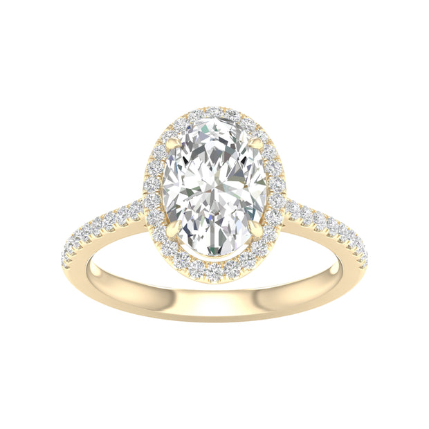 Certified Lab Grown 14K 2.25CT Diamond Engagement Ring