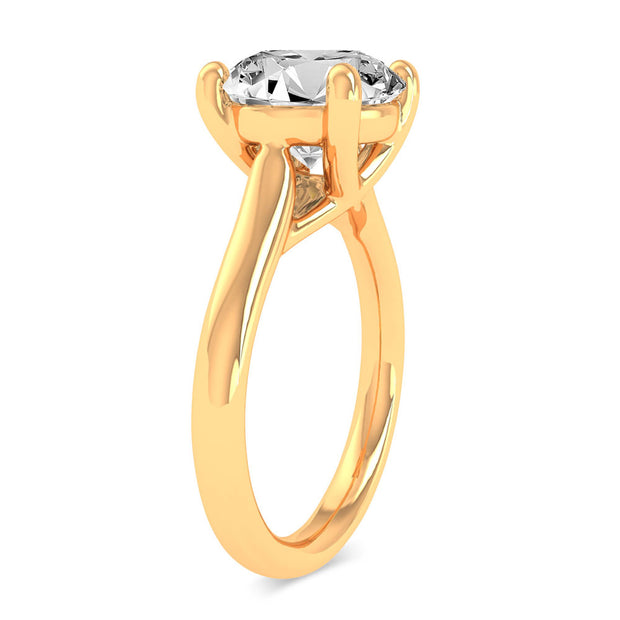 14K 3.00CT Certified Lab Grown Engagement Ring