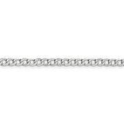 14k WG 4.3mm Semi-Solid Curb Chain