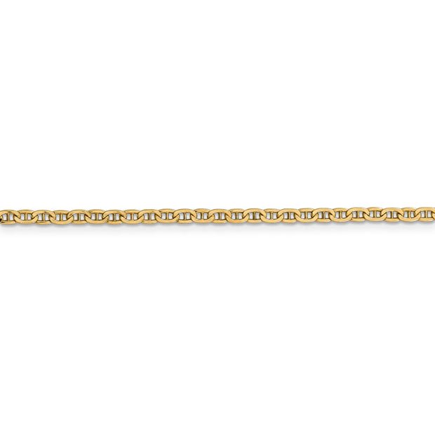 14k 2.4mm Semi-Solid Anchor Chain