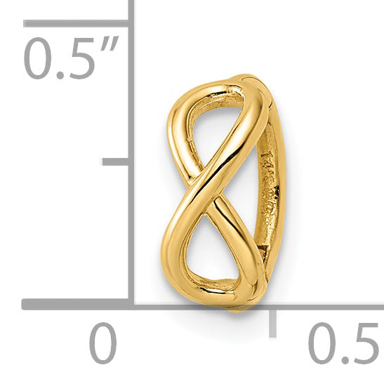 14k 16 Gauge Infinity Symbol Cartilage Ring