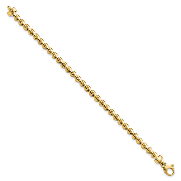 14K Polished Fancy Link Bracelet