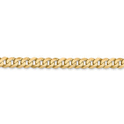 14k 4.75mm Flat Beveled Curb Chain