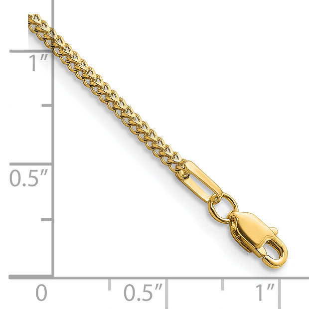 14k 1.3mm Franco Chain