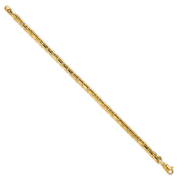 14k Yellow Gold Polished Chain Bracelet