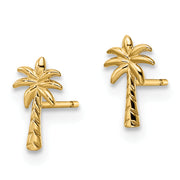 14k Madi K Palm Tree Post Earrings