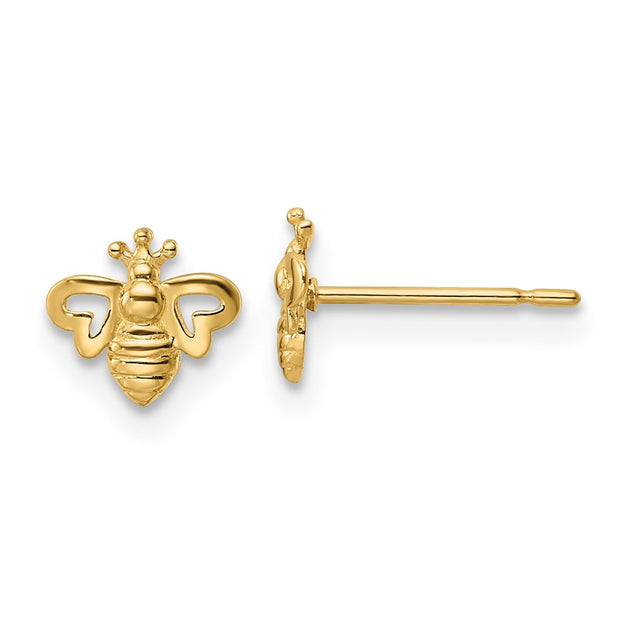 14k Madi K Bumble Bee Post Earrings
