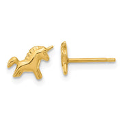 14K Madi K Polished Unicorn Post Earrings