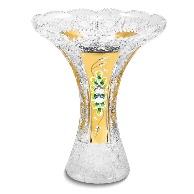 Bohemian Crystal Gold-plated Vase