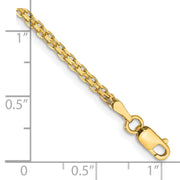 14k 1.8mm Lightweight Flat Bismark Chain