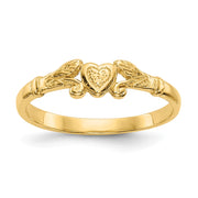 14k Heart Baby Ring