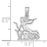 14k WG VIRGO Zodiac Charm